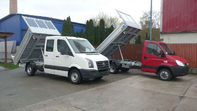 Sklápače na Volkswagen Crafter a Iveco Daily, výroba HuStra